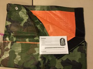 Camo orange tarp